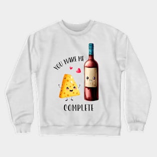 Funny Valentine's Day, You Complete Me Valentine's Day Crewneck Sweatshirt